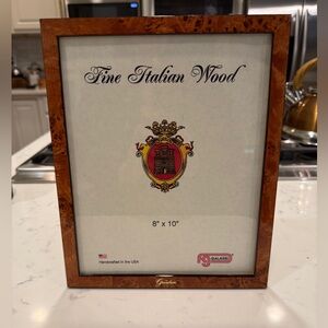 F.G. Galassi 8” x 10” chestnut burl wood  ready made picture frame - style 27757